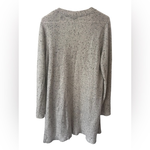 ATM 100% Cashmere Cardigan Gray Speckled / Marled Size Medium - Picture 4 of 11